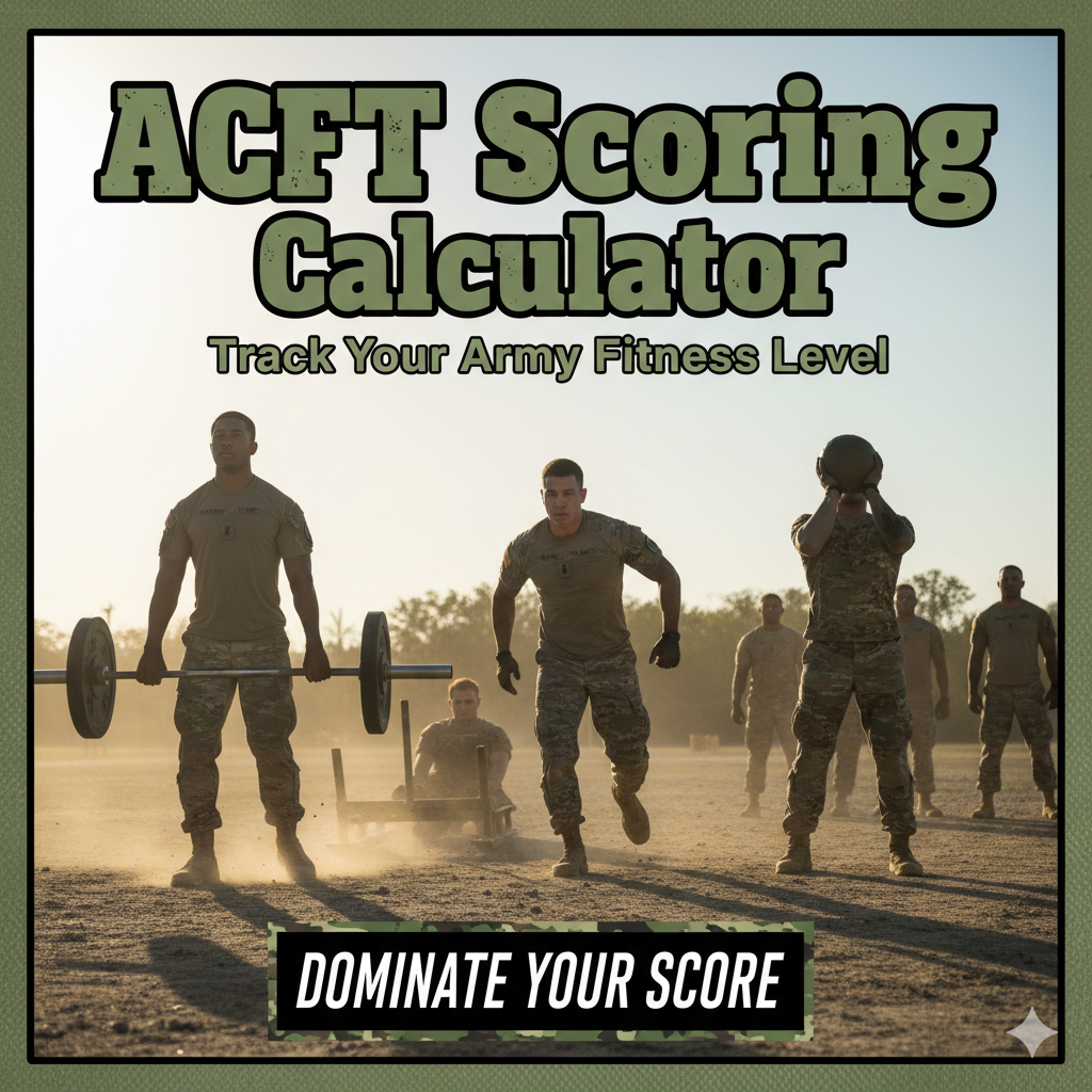 acft scoring calculator track your acft score