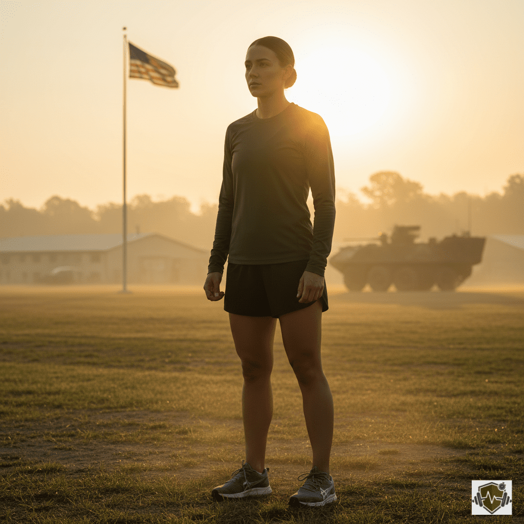 A soldier ready for using AFT Calculator