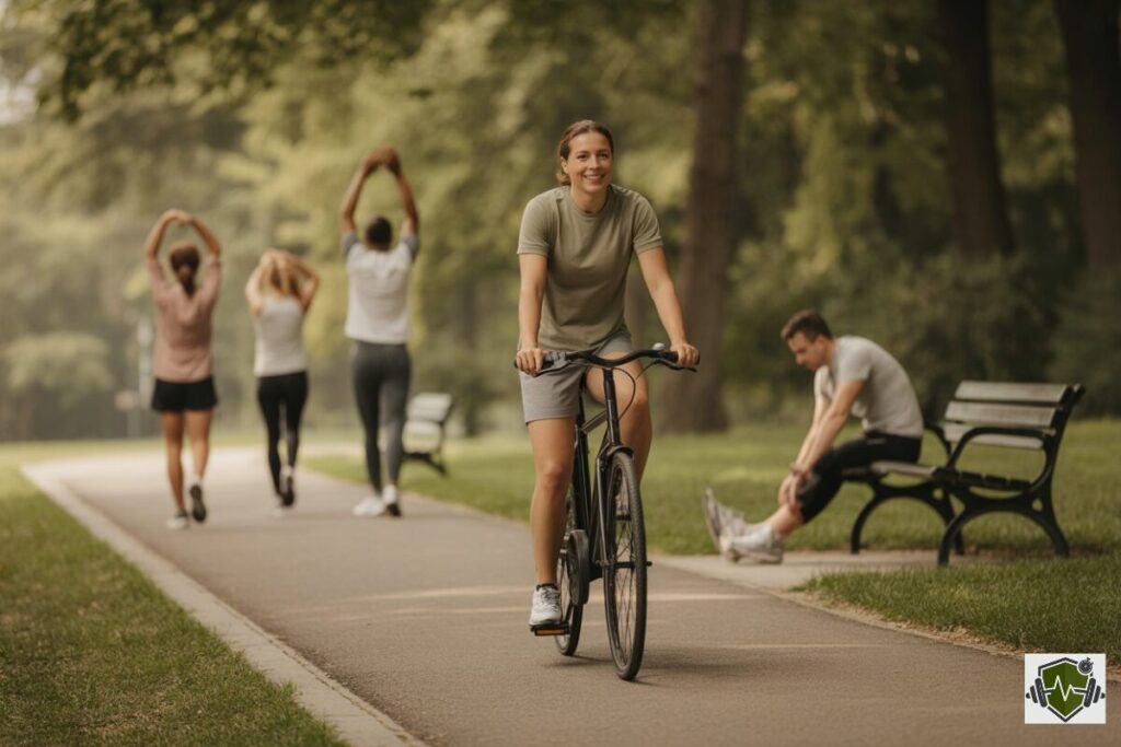 low intensity active recovery exercises – Combat fitness